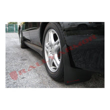 Load image into Gallery viewer, Rally Armor Black Mud Flap/Red Logo for 2002-2005 Subaru Impreza (MF1-BAS-RD)