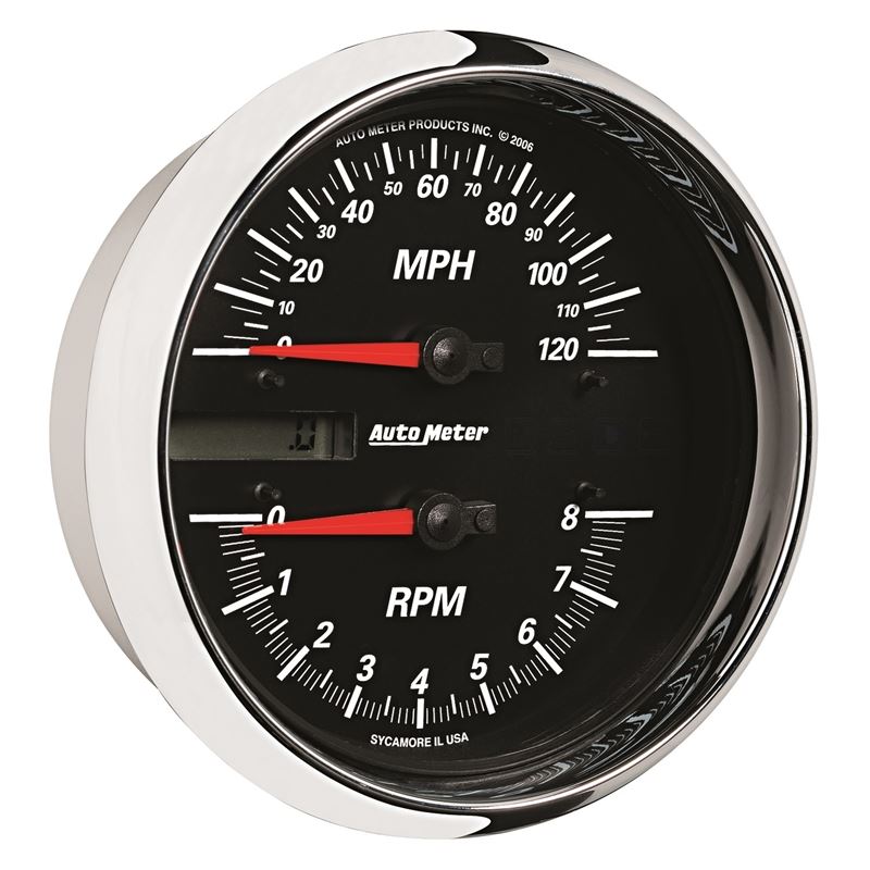 AutoMeter Pro-Cycle Gauge Tach/Speedo 4 1/2in 8K Rpm/120 Mph Black (19466)