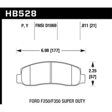 Load image into Gallery viewer, Hawk Performance LTS Brake Pads (HB528Y.811)