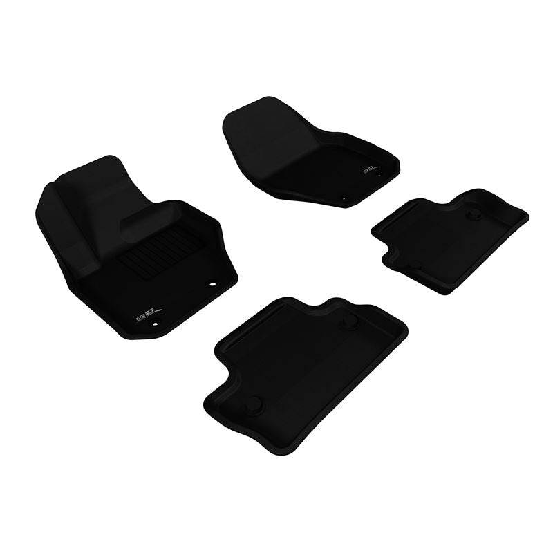 3D Maxpider KAGU Floor Mat, BLACK, 1ST ROW/2ND ROW (L1VV01601509)