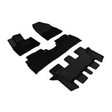 3D Maxpider KAGU Floor Mat, BLACK, 1ST ROW/2ND ROW/3RD ROW (L1KA03001509)