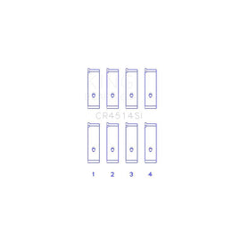 King Engine Bearings Connecting Rod Bearing Set for 2001-2003 Toyota RAV4 (CR4514SI0.5)