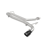 aFe Takeda 2-1/2 IN 304 Stainless Steel Axle-Back Exhaust w/o Muffler Black Tips (49-37017NM-B)