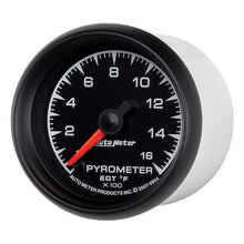 Load image into Gallery viewer, AutoMeter ES 52.4mm Pyrometer 0-1600 Degree F FSE Gauge (5944)