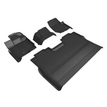 Load image into Gallery viewer, 3D Maxpider FORD F-150 SUPERCREW 2015-2024 BENCH SEAT, KAGU BLACK R1 R2 (VINYL FLOOR, NO UNDERSEAT STORAGE) (L1FR17201509)