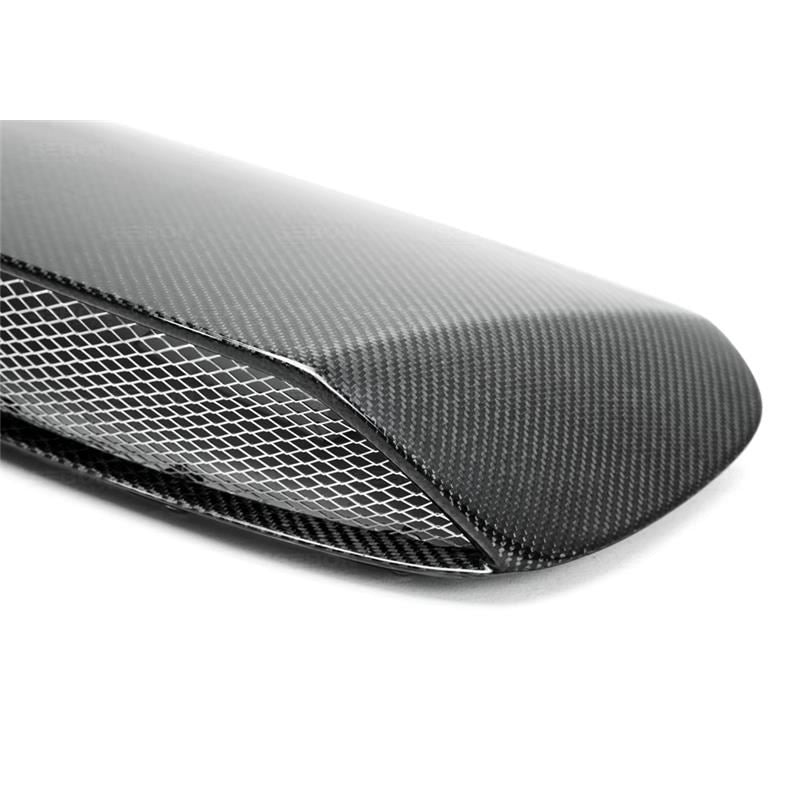 Seibon STI-style carbon fiber hood scoop for 2008-2014 Subaru WRX/STi (HDS0809SBIMP-STI)