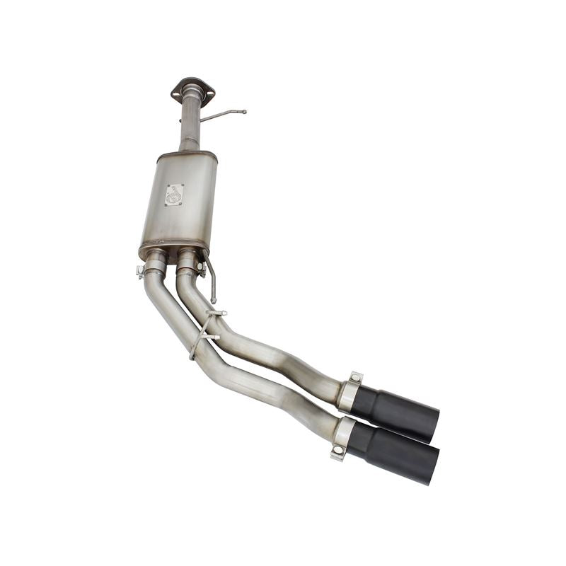 aFe Rebel Series 3 IN to 2-1/2 IN 409 Stainless Steel Cat-Back Exhaust w/Black Tip (49-43071-B)