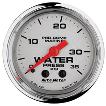 Load image into Gallery viewer, AutoMeter Water Pressure Gauge (200772-35)