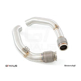 GTHAUS Meistershaft Secondary Down Pipe Section-cat elimination pipes (90mm piping); Stainless Steel (BM5013004)