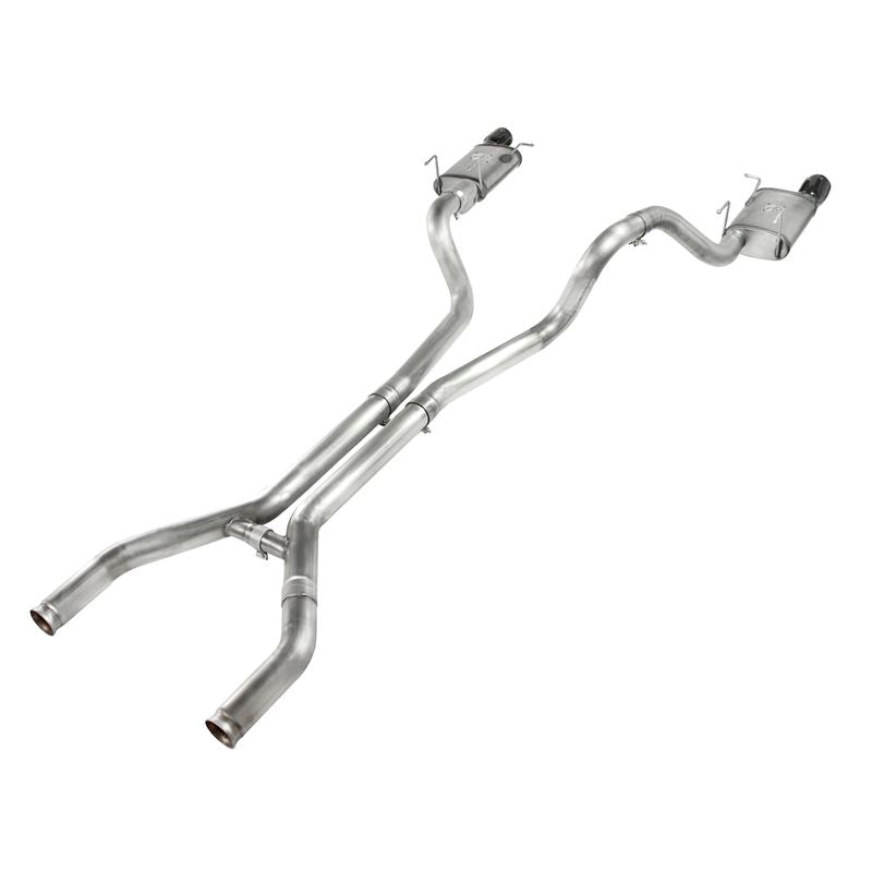 aFe MACH Force-Xp 3 IN 409 Stainless Steel Cat-Back Exhaust System w/Black Tip (49-43049-B)