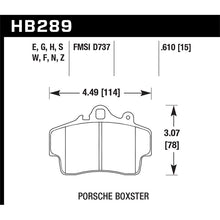 Load image into Gallery viewer, Hawk Performance Performance Ceramic Brake Pads (HB289Z.610)