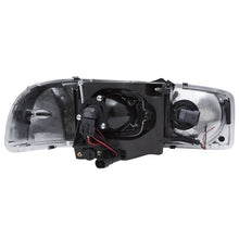 Load image into Gallery viewer, ANZO USA 1999-2006 Gmc Sierra 1500 Projector Headlights w/ U-Bar Black (111303)