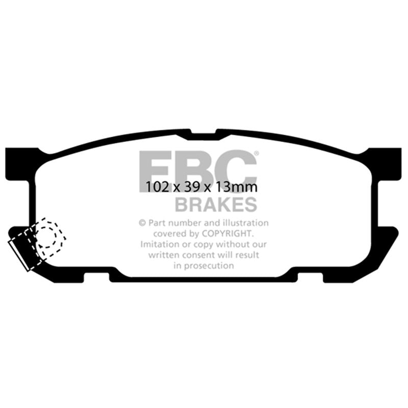 EBC Redstuff Ceramic Low Dust Brake Pads (DP31453C)