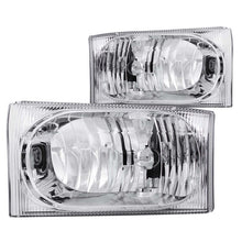 Load image into Gallery viewer, ANZO USA 2000-2004 Ford Excursion Crystal Headlights Chrome 2pc (111023)