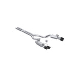 MBRP Exhaust 3in. Cat Back with Quad 4in. Carbon Fiber Tips Street Version T304 (S72803CF)