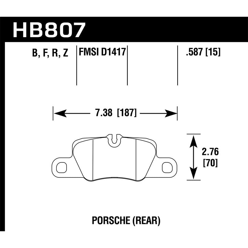 Hawk Performance HPS Brake Pads (HB807F.587)