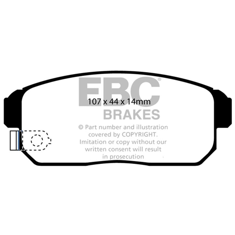 EBC Greenstuff 2000 Series Sport Brake Pads (DP21691)