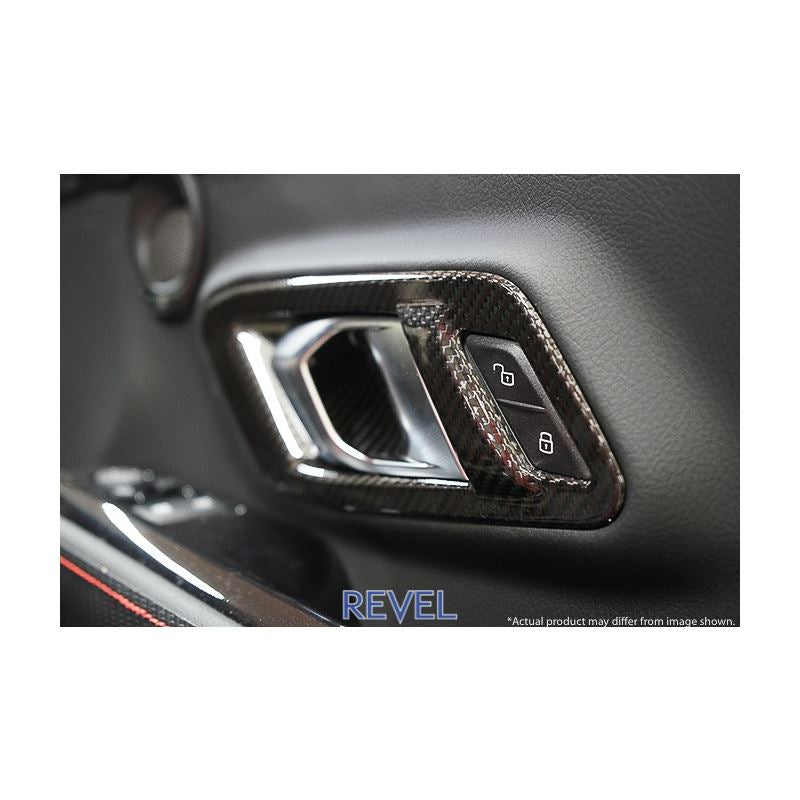 Revel GT Dry Carbon Inner Door Handle Cover Set for Toyota Supra 20+ (1TR4GT0AT03)