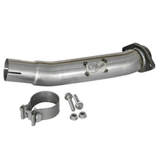 Load image into Gallery viewer, aFe Twisted Steel 2-1/2 IN 409 Stainless Steel Loop-Delete Downpipe (48-48024)