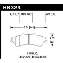 Load image into Gallery viewer, Hawk Performance HPS Brake Pads (HB324F.673)