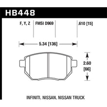 Load image into Gallery viewer, Hawk Performance HPS Brake Pads (HB448F.610)