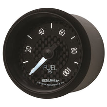 Load image into Gallery viewer, AutoMeter GT Series 52mm Full Sweep Electronic 0-100 PSI Fuel Pressure Gauge (8063)