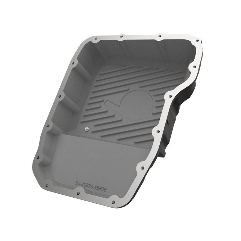 aFe Power Transmission Pan Black w/ Machined Fins (46-71160B)