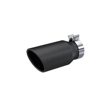 Load image into Gallery viewer, MBRP Exhaust 4.5in. OD 3.2in. let 10in. length Angled cut Rolled End BLK (T5196BLK)