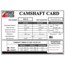 Load image into Gallery viewer, GSC Power-Division Billet Gen 3 3SGTE S2 Camshafts (gsc7033S2)