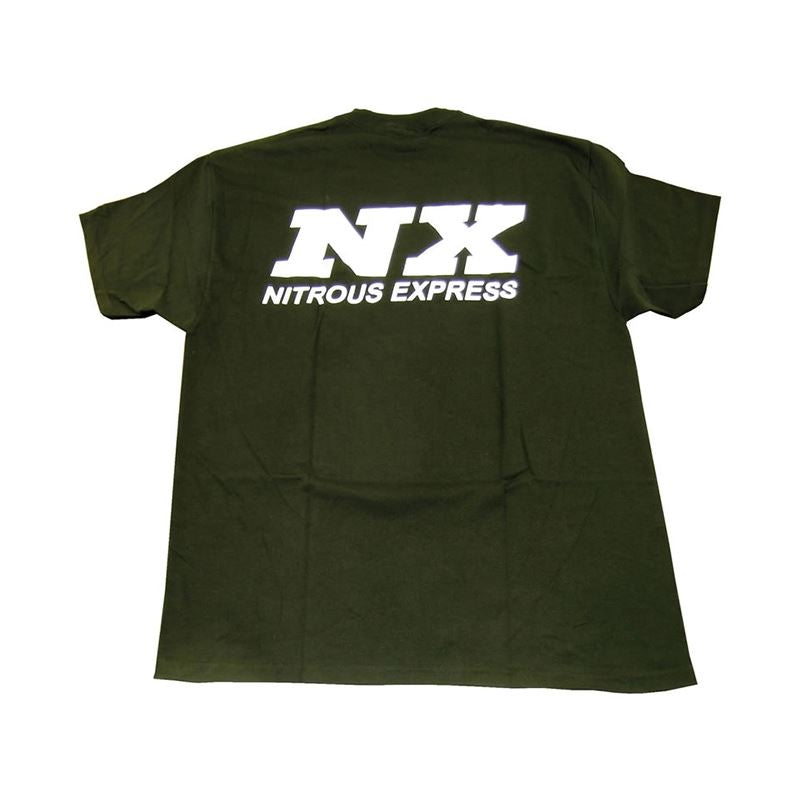 Nitrous Express MEDIUM BLACK T-SHIRT W/ WHITE NX (16507)