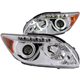 ANZO USA 2005-2010 Scion Tc Projector Headlights w/ Halo Chrome (CCFL) (121120)