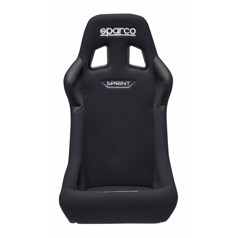 Sparco Sprint Racing Seats, Black/Black Cloth with Black Stitch (008235NR)