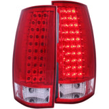 ANZO USA 2007-2014 Chevrolet Suburban LED Taillights Red/Clear G4 (311140)