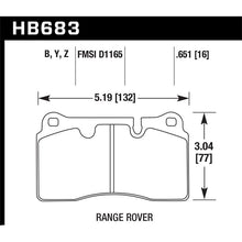 Load image into Gallery viewer, Hawk Performance HPS 5.0 Brake Pads (HB683B.651)