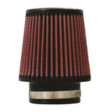 Injen High Performance Air Filter - 3.00 Black Filter 6 Base / 5 Tall / 4 Top - 45 Pleat (X-1017-BR)