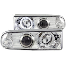 Load image into Gallery viewer, ANZO USA 1998-2005 Chevrolet S-10 Projector Headlights w/ Halo Chrome (111016)