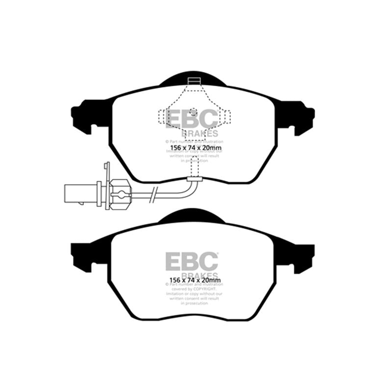 EBC Greenstuff 2000 Series Sport Brake Pads (DP21483)