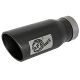 aFe MACH Force-Xp 409 Stainless Steel Clamp-on Exhaust Tip Black (49T40502-B12)