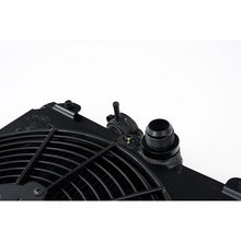 Load image into Gallery viewer, CSF Cooling - Racing &amp; High Performance Division Universal Half Radiator - Evo 7/8/9/ 92-00 Civic - w/SPAL Fan and Shroud - Black (2858XB)