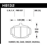 Hawk Performance Street Brake Pads (HB132F.580)