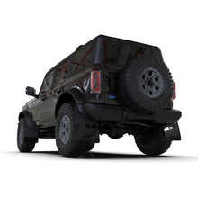 Load image into Gallery viewer, Rally Armor Black Mud Flap/Metallic Black Logo for 2021+ Ford Bronco (MF85-RR-ST-MBK)