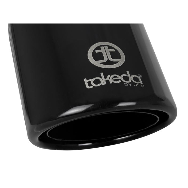 Takeda 409 Stainless Steel Clamp-on Exhaust Tip Black (49T25404-B08)