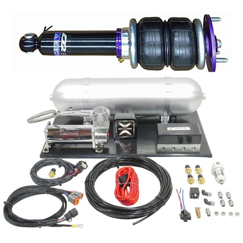 D2 Airsturts D-SA-01-ARAA with Vera AccuAir e+ Connect Pressure Management for 2003-2005 Saab 44807