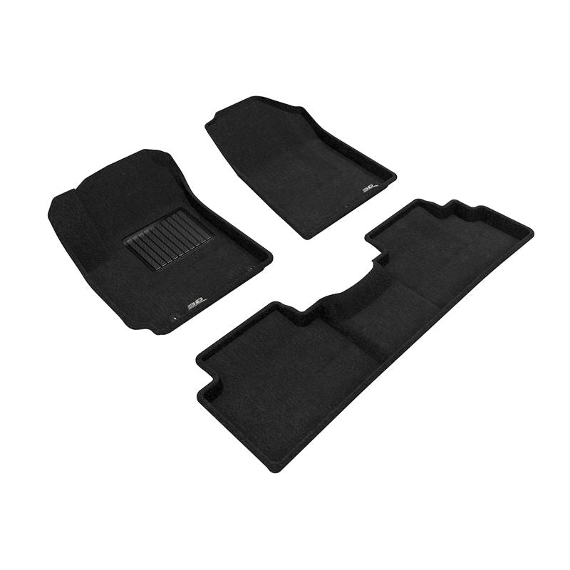 3D Maxpider ELEGANT Floor Mat, BLACK, 1ST ROW/2ND ROW (L1KA05004709)