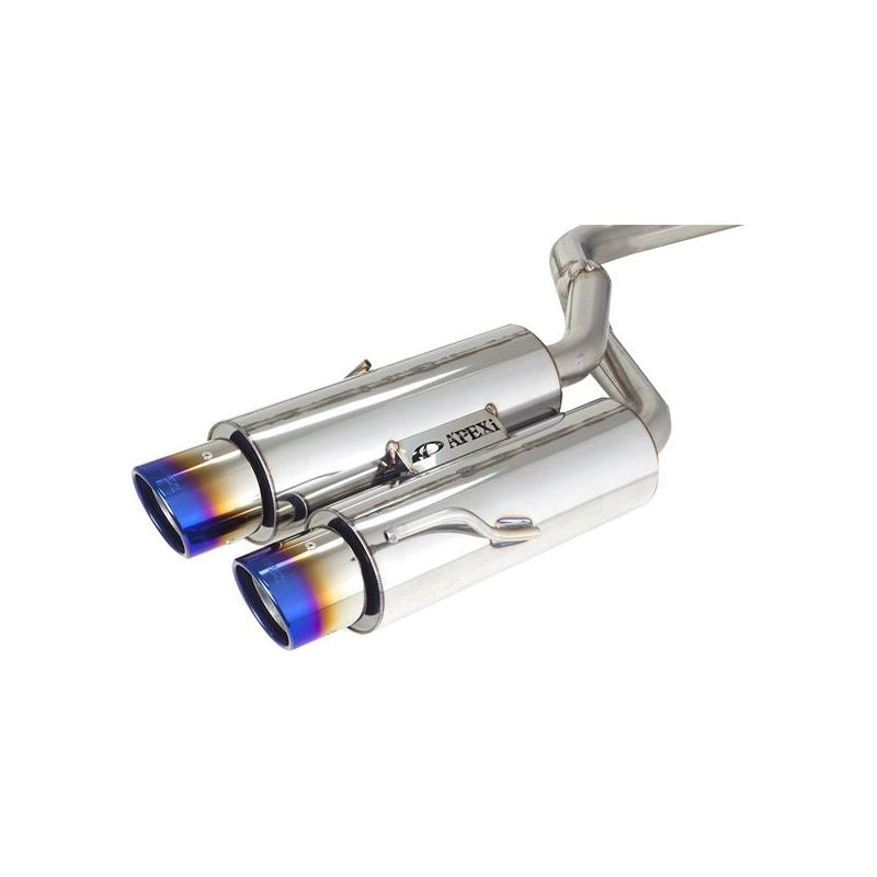 APEXi® 164KT201 - N1-X Evolution Extreme 304 SS Resonated Header-Back Exhaust System (164KT201-SS)