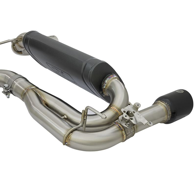 aFe MACH Force-Xp Axle-Back Stainless Steel Exhaust System w/Black Tip (49-36336-B)