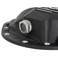 Load image into Gallery viewer, aFe Pro Series Rear Differential Cover Black w/ Machined Fins (46-70362)