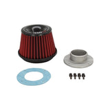 APEXi® Power Round Straight Red Air Filter and Adapter Flange (500-A028)