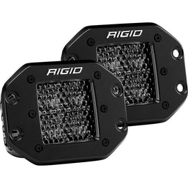 Rigid Industries D Series PRO Midnight Edition - Spot - Diffused - Pair (212513BLK)