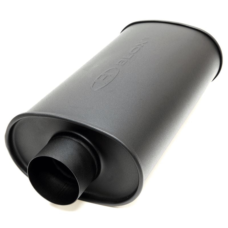 Blox Racing 3 inch SL Sport Muffler - Matte Black (BXEX-00302)